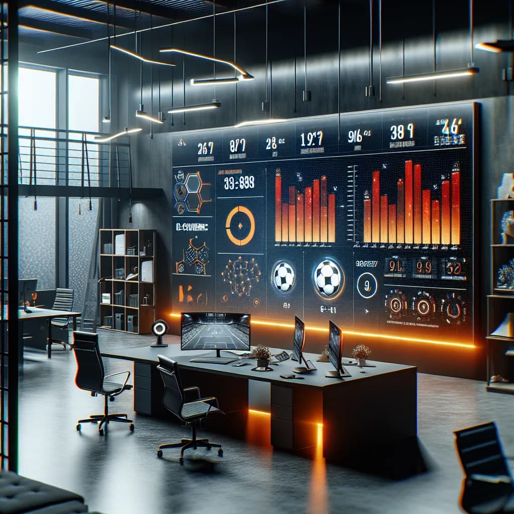 Bureau moderne avec écrans de données analytiques, solutions IA pour PME, NuaWeb, transformation digitale Québec.